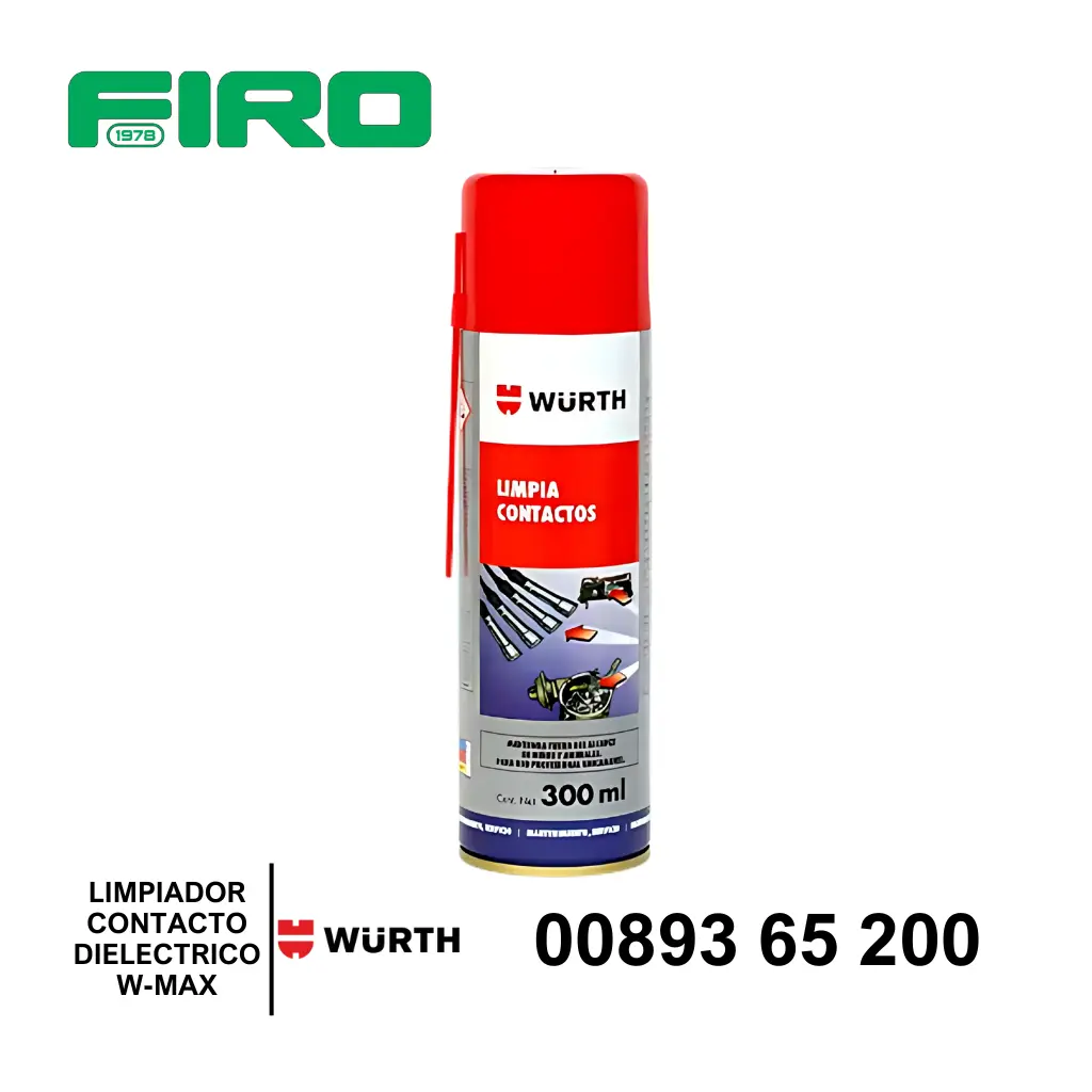 LIMPIADOR DE CONTACTOS DIELECTRICO W-MAX 300ML WURTH