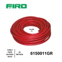 CABLE BATERIA 1/0 POR (50) MTS ROJO    GEM
