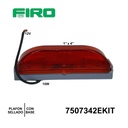 PLAFON ROJO SELLADO 1" X 4" 12V 10W C/BASE =7520342NKIT