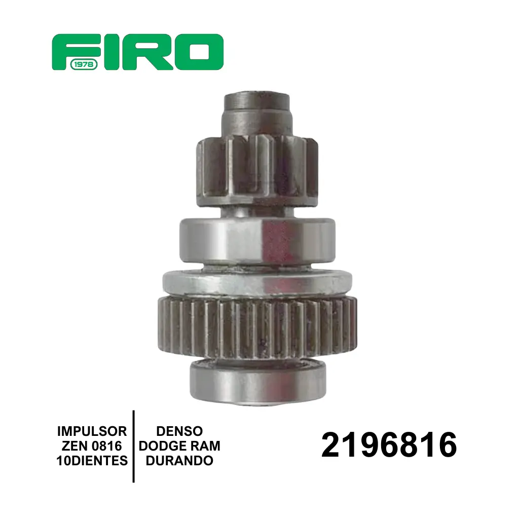 IMPULSOR ZEN 0816 10D 40DC CCW DENSO DODGE RAM DURANGO