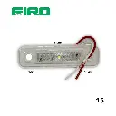 LUZ PLANA 1X4" 12V 0.5W 6 LED BLANCO RECTANGULAR