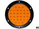 LUZ PLANA 4" 12V 30 LED AMBAR REDONDO 44+/44-2/44M/44MST