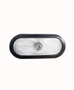 PLAFON EMBUTIDO OVALADO 6" 12V BLANCO C/GROMMET Y CONECTOR