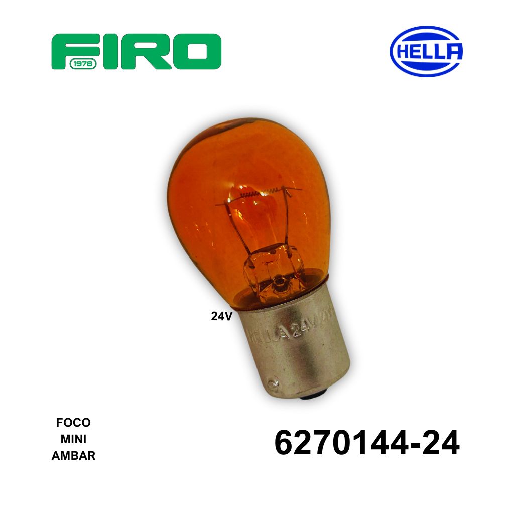 FOCO 1141 24V PATA/INCLINDADA AMBAR