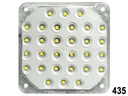 #435 LUZ PLANA 4" 30 LED 12V CUADRADO 10X10CM BLANCOS