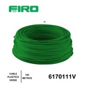 CABLE PLASTICO # 10 POR (100) MTS. ROLLO VERDE AWG