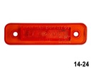 #14-24 LUZ PLANA 1X4" 24V 6 LED AMBAR = 414-24 Y 414M