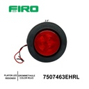 PLAFON REDONDO 2.5" ROJO 12V. GROMMET/HULE 3 LED