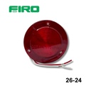 LUZ PLANA 2.5" ROJO 12 LED 24V REDONDO LUMENS +LUZ ULTRA