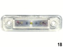 #18 LUZ PLANA 1"X4" 3 LED AZULES=418 Y 418X
