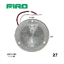 #27 LUZ PLANA 2.5" 12 LED VERDES REDONDO