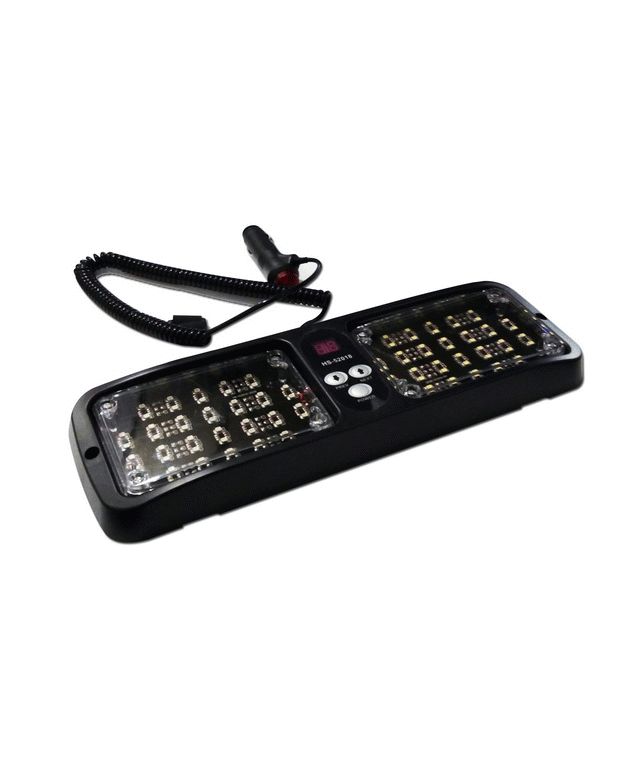 BARRA VISERA 77*36*28.5CM 96 LED 768W AMBAR 12 FUN ESTROB