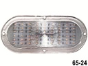 LUZ PLANA 6" 24V 36 LED BLANCO OVALADO 3 CABLES