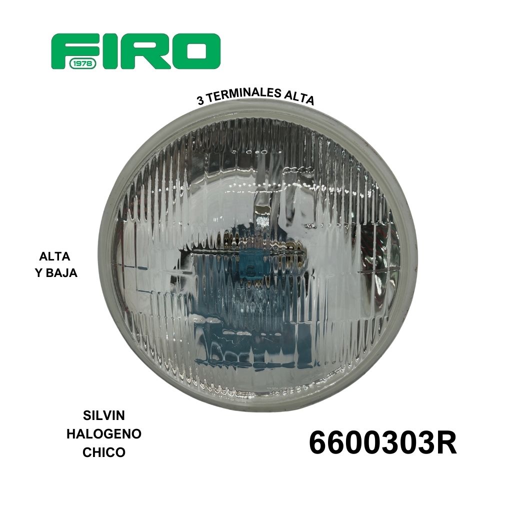 SILVIN H5006 REDONDO CHICO HALOGENO 3 TERMINALES ALTA Y BAJA