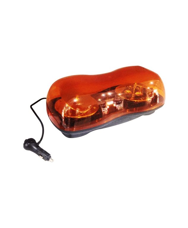 TORRETA  AMBAR 12V-24V  8 LED REVOLVENTE 33CMX21CM******