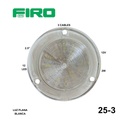LUZ PLANA 2.5" 12V 2W 12 LED BLANCO REDONDO 3 CABLES