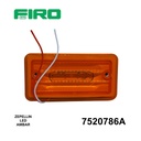 ZEPELLIN LED TIPO INTERNACIONAL AMBAR CUADRADO