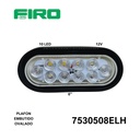 PLAFON EMBUTIDO OVALADO 6" 12V BLANCO 10 LEDS 24V =65