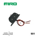 PLAFON LUZ DE PLACA 12V 3 LED BLANCO 2 TORNILLOS