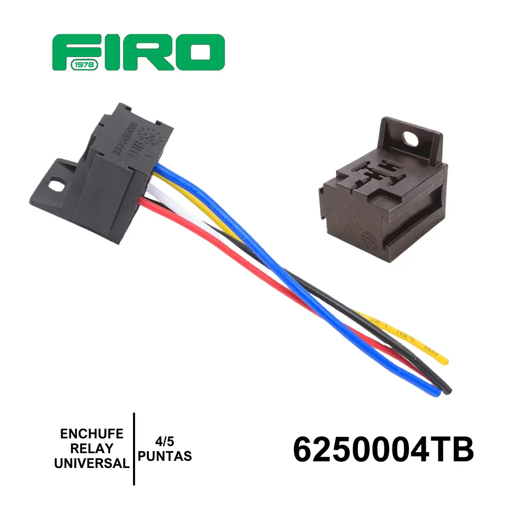 ENCHUFE O CONECTOR RELAY UNIVERSAL 4/5 PUNTAS=6250004 BOSCH C/CABL
