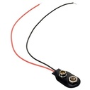 BROCHE CONECTOR PORTA PILA CUADRADA "9V"  CONECTOR ENCHUFE