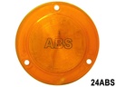 #24ABS LUZ PLANA 2.5" 12 LED AMBAR REDONDO 12V ABS