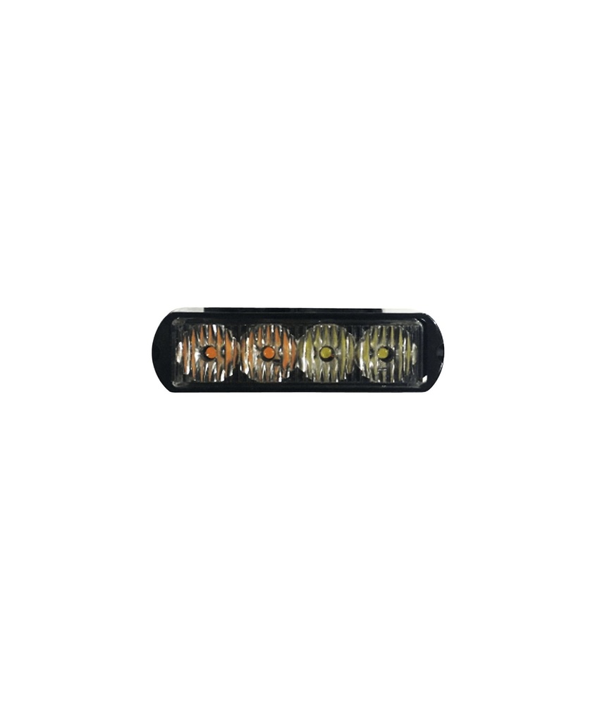 ESTROBO MINI 12V/24V 4 LED (AMBAR Y BLANCO) 14 FUNCIONES
