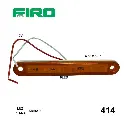 #414 LUZ PLANA 4.5" 12V 6 LED AMBAR RECTANGULAR =414+6 =414+10
