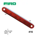 #416 LUZ PLANA 4.5" 12V 6 LED ROJO =416+10 =416+100
