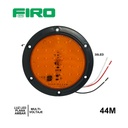 #44M LUZ PLANA 4" 12V/24V 30 LED AMBAR REDONDO MULTIVOLTAJE =44MST