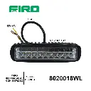 FARO RECTANGULAR 5 1/2"X1 1/4" 12V/24V 18W 18 LED BLANCO + ESTROBO