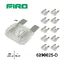 FUSIBLE CLAVIJA 25A BLANCO 10 PIEZAS