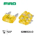 FUSIBLE CLAVIJA MINIATURA 20A AMARILLO 10 PIEZAS =6290321