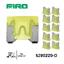 FUSIBLE MICROMINIATURA 20A AMARILLO 10 PIEZAS
