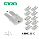 FUSIBLE CLAVIJA MINIATURA 25A TRANSPARENTE 10 PIEZAS