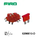 FUSIBLE CLAVIJA 10A ROJO 10 PIEZAS