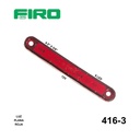 LUZ PLANA 4.5" X 5/8" 6 LED ROJOS 12V 3 CABLES = 416*4-3