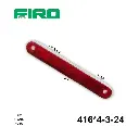 LUZ PLANA 24V 4.5" X 5/8" 6 LED ROJOS 1 SMD Y 3 CABLES