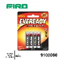BATERIA PILA "AAA" ALCALINA 4 PIEZAS EVEREADY