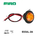 LUZ LED 3/4" AMBAR 24V 1 LED REDONDO ULTRA BRILLANTE