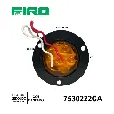 PLAFON REDONDO 2" AMBAR 12V./24V 6 LED CANDADO=7530461ABS
