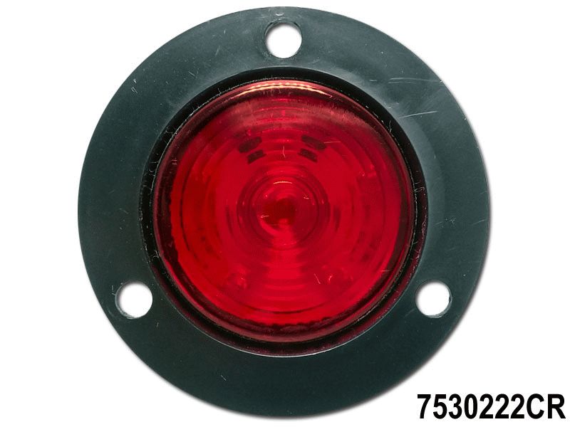 PLAFON REDONDO 2" ROJO 12V./24V 6 LED CANDADO=26=7530461RBS