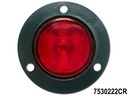 PLAFON REDONDO 2" ROJO 12V./24V 6 LED CANDADO=26=7530461RBS