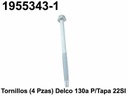 TORNILLOS (4 PZAS)DELCO 130A P/TAPA 21SI