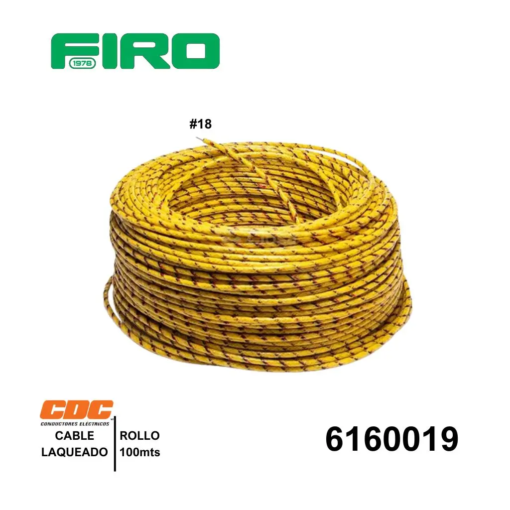 CABLE LAQUEADO #18 POR (100) MTS. ROLLO*CDC*