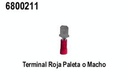 TERMINAL ROJA PALETA O MACHO .
