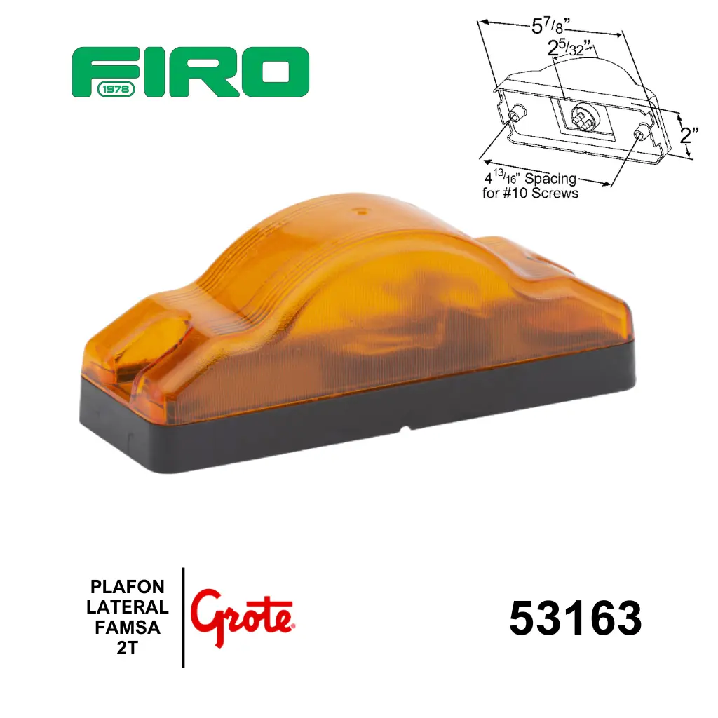 PLAFON LATERAL FAMSA AMBAR 2T GROTE.