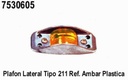 PLAFON LATERAL 211 REF. PLAST. AMBAR .