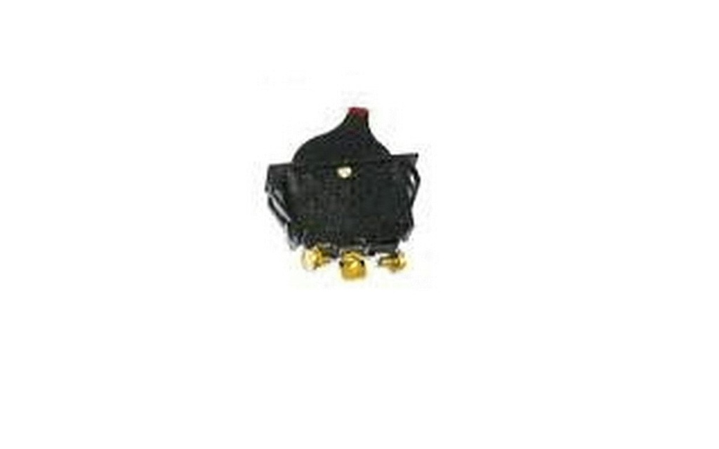 SWITCH INTERRUPTOR 1 PASO 3 TER. TECLA ILUMINADO LUZ AMBAR  NEG