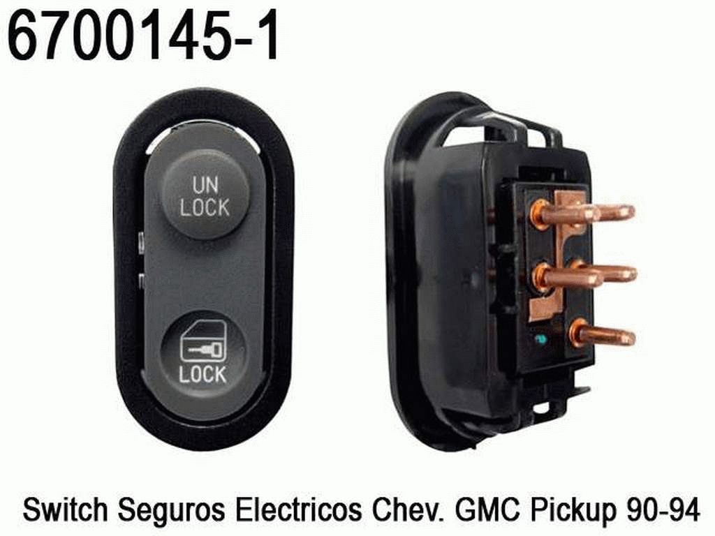 SWITCH INTERRUPTOR 1 PASO 5 TER. SEGUROS ELECT. CHEV. GMC 90/94